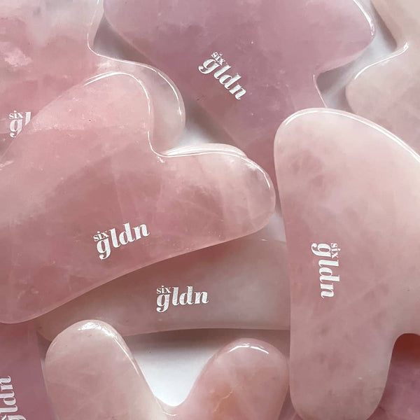 Here lies the magic. As the gua sha moves over the face in broad strokes it kick-starts the lymph system to flush out toxins, stimulates blood flow and collagen, and works deep into muscles to unknot tension.