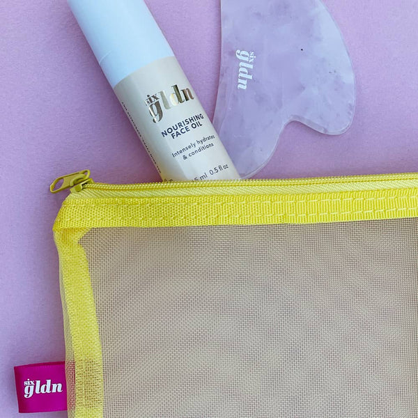 The Gua Sha facial massager helps depuff, ease muscle tension, smooth the look of wrinkles and define contours for healthy, radiant-looking skin.
