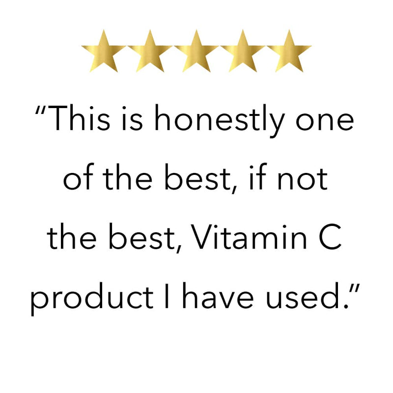 Five Star Review “This is honestly one of the best, if not the best, Vitamin C product I have used.”